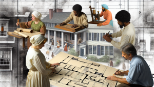 "An image depicting architects examining old architectural drawings and photographs, artisans working on ornate home details, preservation experts analyzing the structure, as well as integration of modern conveniences in an old-time home setting. The image should encapsulate the meticulous effort and the delicate balance of historical authenticity and modern functionality in restoring heritage homes."